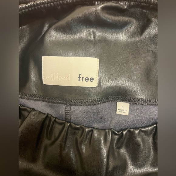 Wilfred Daria Pant | Aritzia Faux Leather Leggings sz L - Picture 6 of 7